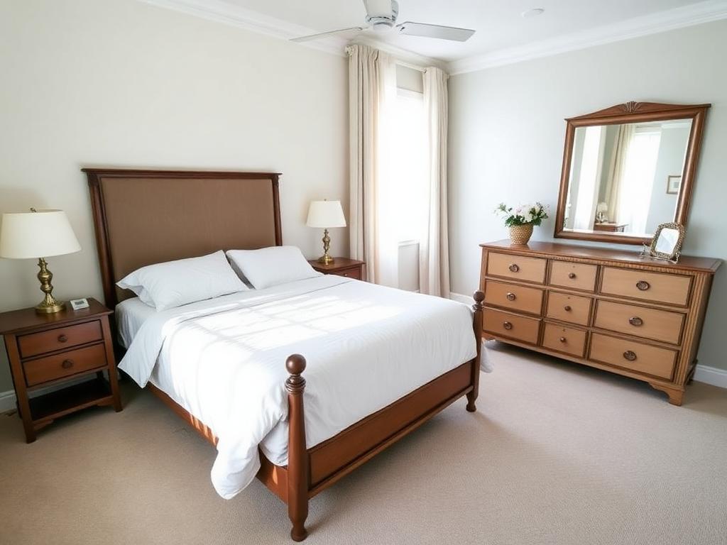 Schlafzimmer-Tiefenreinigung Vorher Nachher — Dega München — Nachher